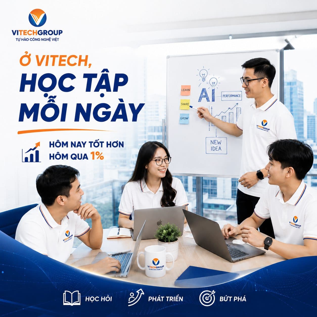 Văn Hóa Học Tập Tại ViTech Group: Hôm Nay Tốt Hơn Hôm Qua 1%